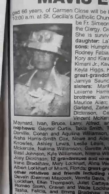 Funeral Service for MRS. . Nassau guardian obituary